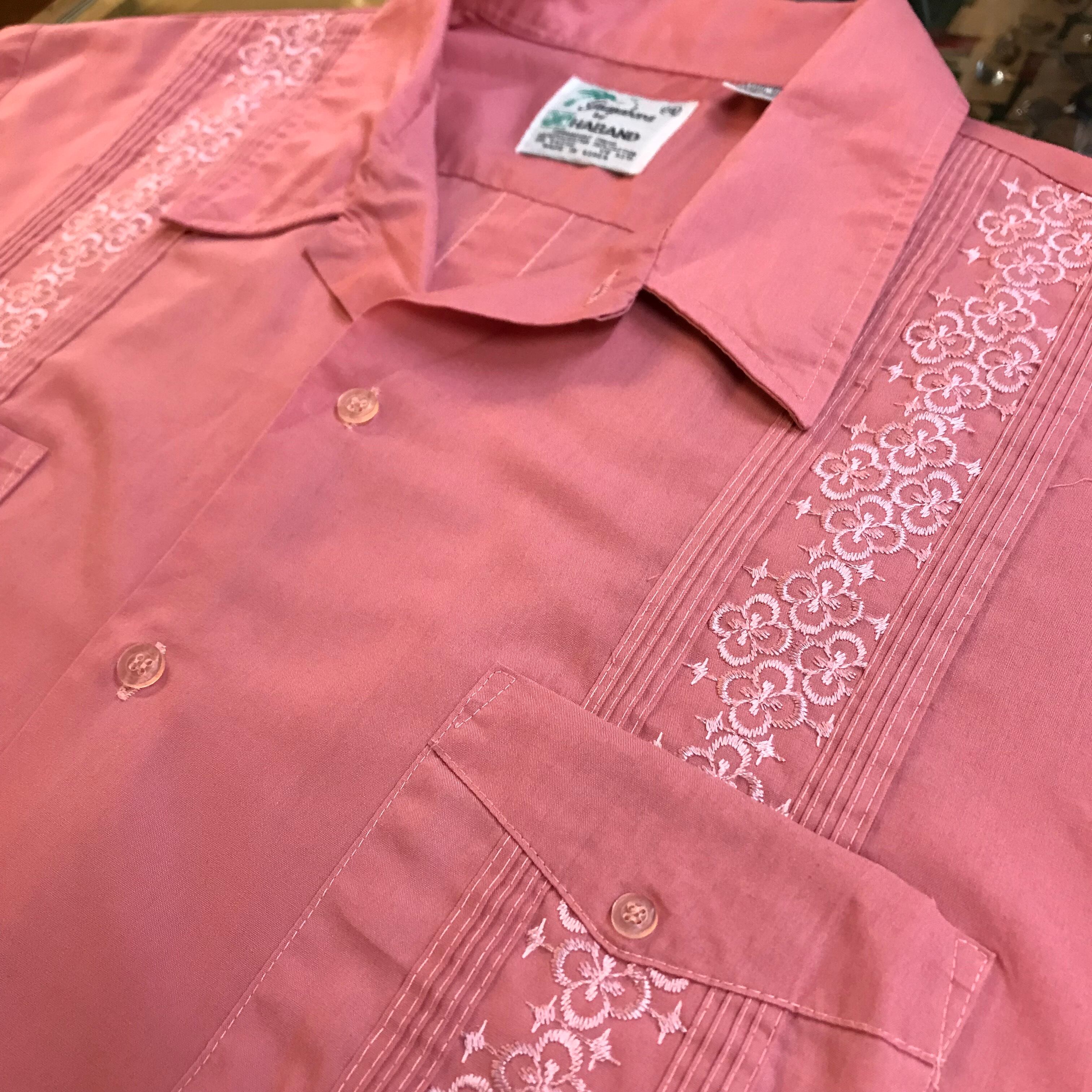 salmon pink sweat shirts 半袖シャツ　ピンク