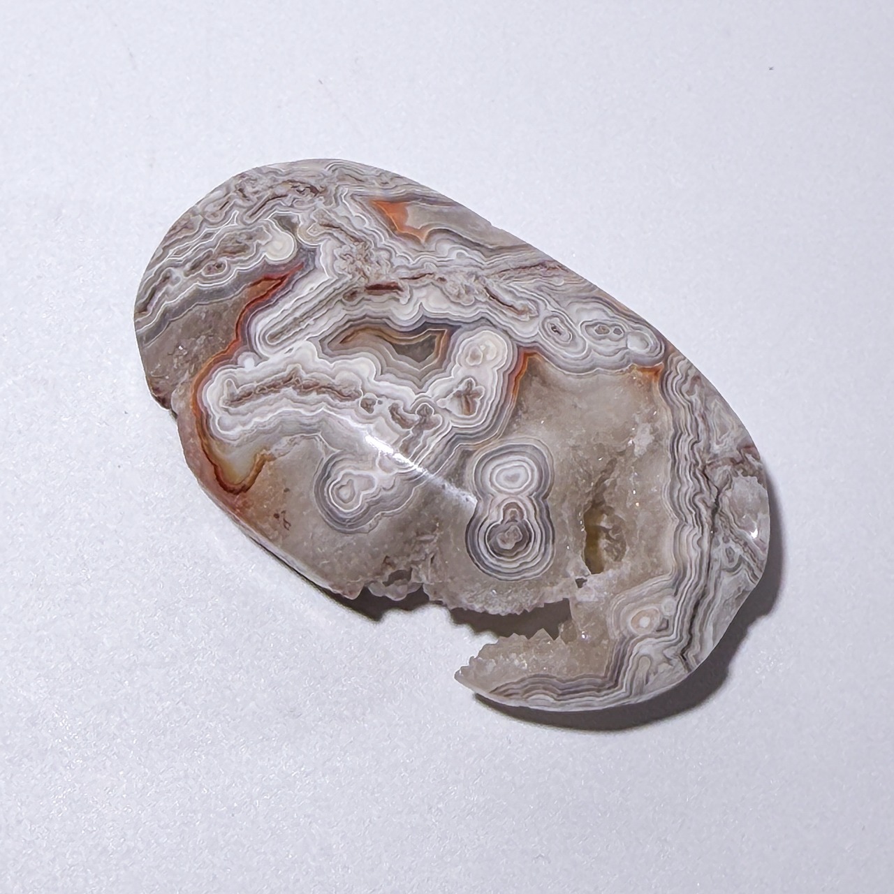 ホワイトメキシコアゲート01 パーム ＊ Agate ＊ 天然石