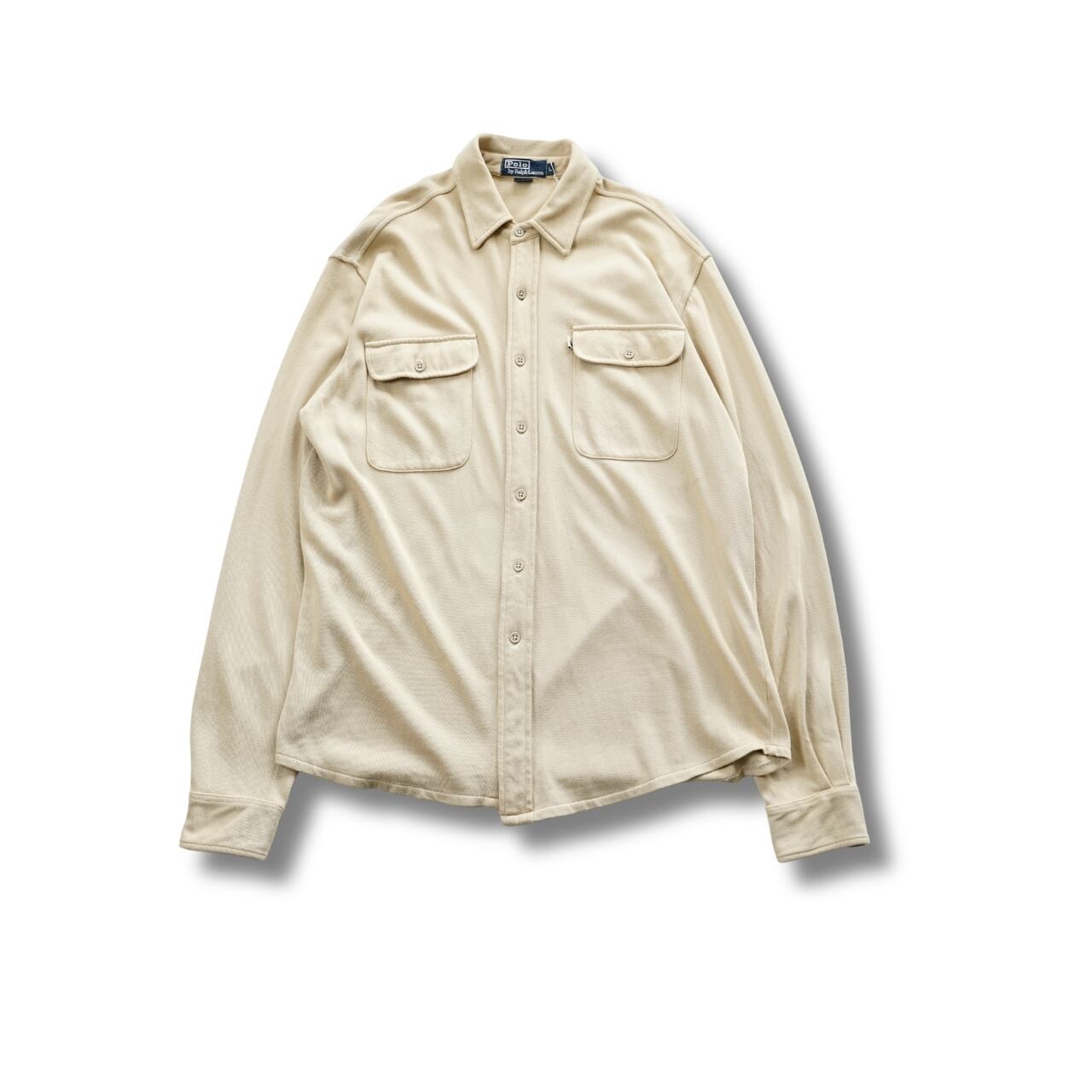 Polo by Ralph Lauren ラルフローレン カットソー ワークシャツ(表記L・実寸XL相当)|NA965