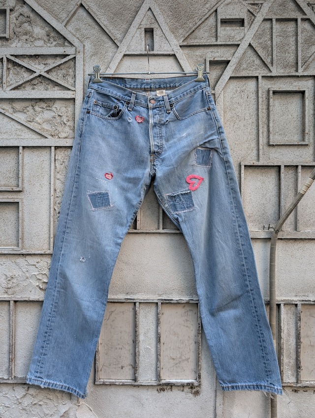 “LEVIS 501” repair denim pants