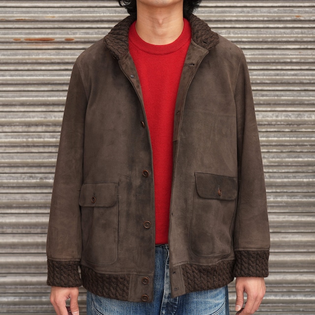 Gorsch the merry coachman(ゴーシュザメリーコーチマン) 26AW "Lamb Leather Blouson Suede Side" -Dark Umber-