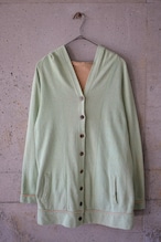 Green Hooded Cardigan