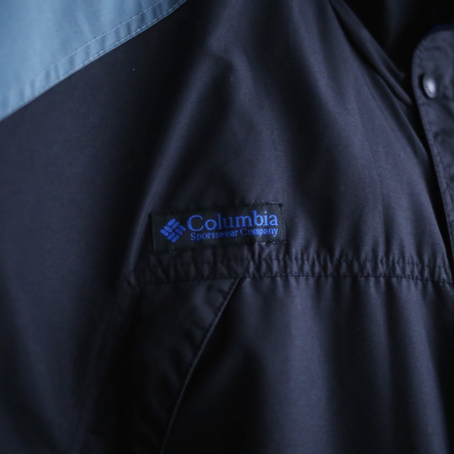 ”Columbia" back printed XXL super over size mountain parka
