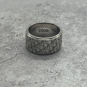 【19号】ディオール DIOR オブリーク リング Mサイズ Ag925