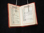 1932年のミニチュアスケジュール手帳(折れ、書き込みあり) 画像12