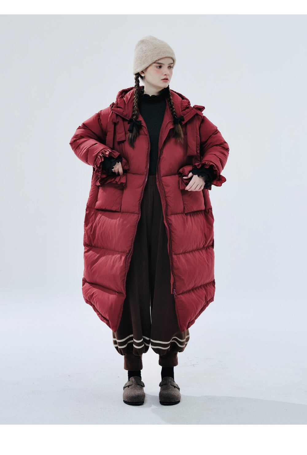 imakokoni 3color オリジナルリボンデザインジャケットコート 234382