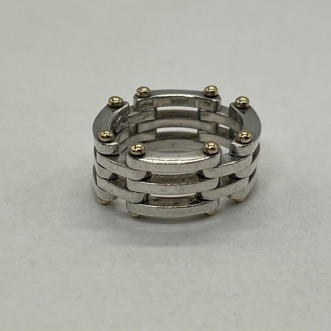 ティファニー TIFFANY ゲートリング 15号 SV YG コンビ 希少