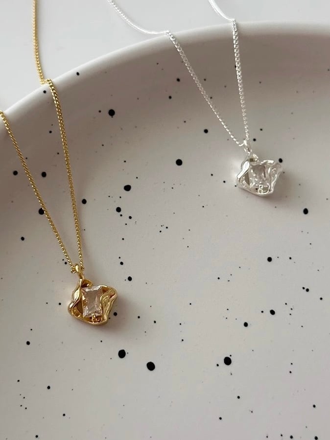 【即納商品】vita square necklace (silver925)