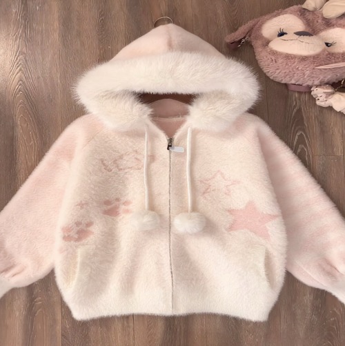 ゆめかわ♡全3カラー もこもこアウター　jya35