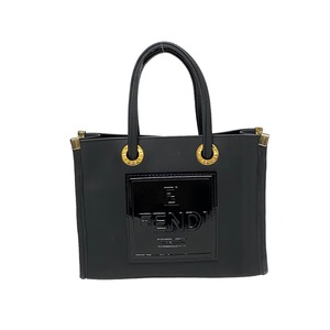 FENDI フェンディ ミニ ハンドバッグ ラバー ブラック 10966-202307