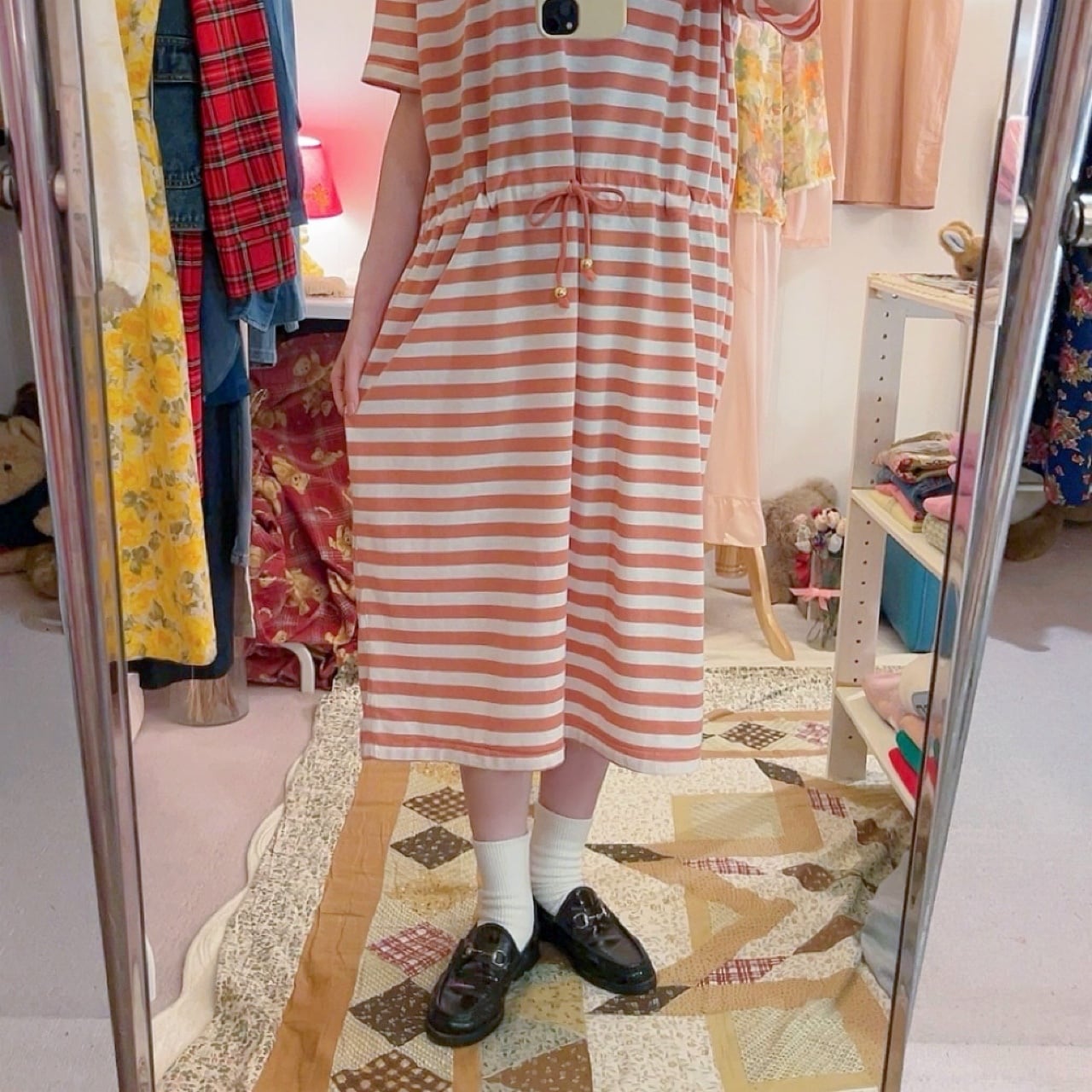 penguin stripe polo one-piece