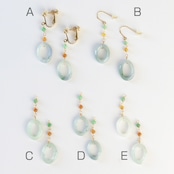 大人かわいくなれる翡翠ピアス A貨翡翠 jd_mm1001_pi