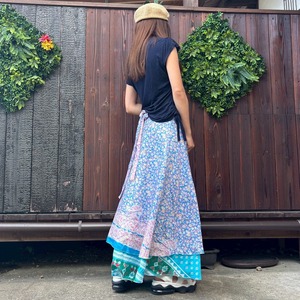 シルク巻きスカート0270