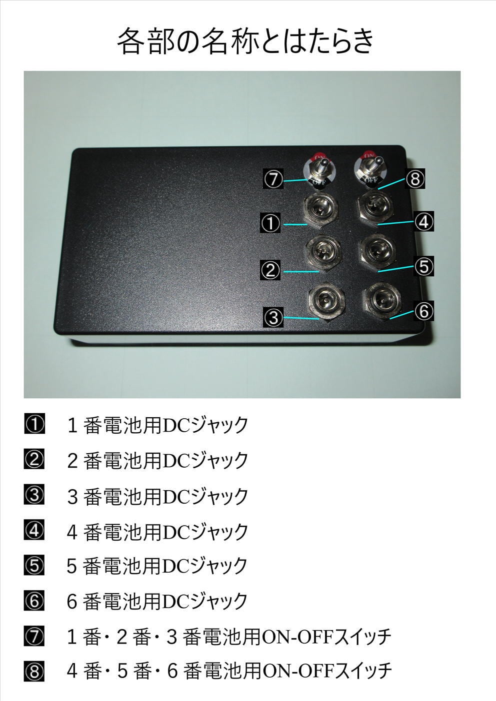 エフェクター用9V乾電池パワーサプライ 電池6個タイプ | HF GUITAR