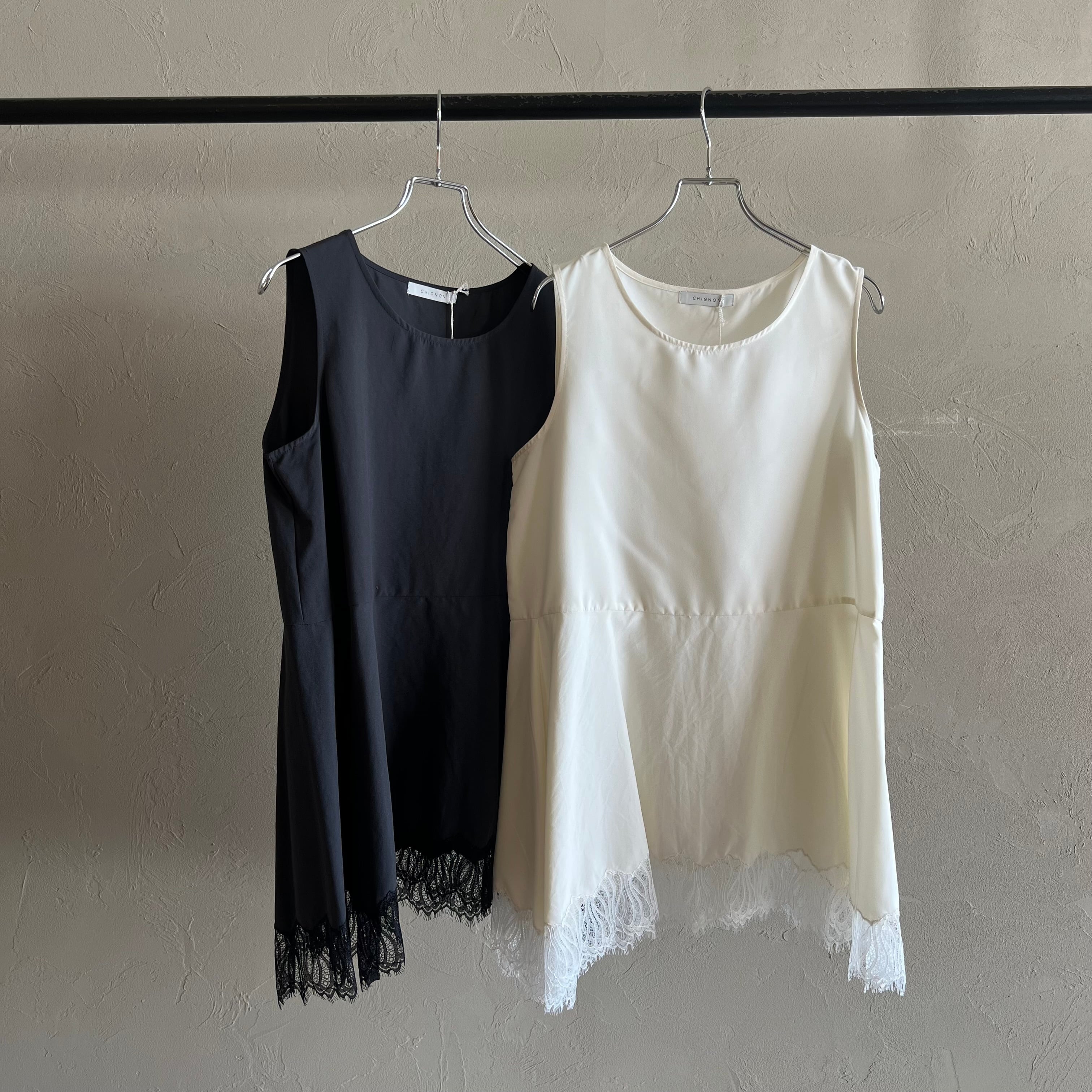 CHIGNON 】ヘムレースサテンタンク | valance 福井｜レディース