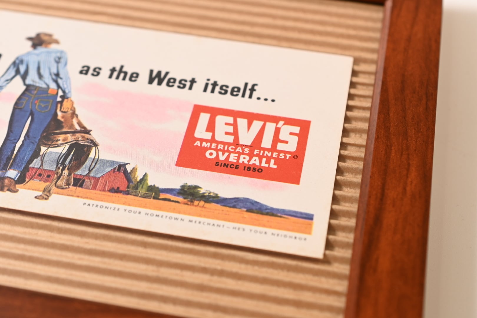 50's リーバイス インクブロッター ヴィンテージ アド 広告 販促 当時物 ビンテージ50's○DEADSTOCK Levi'sインクブロッター○201110n15
