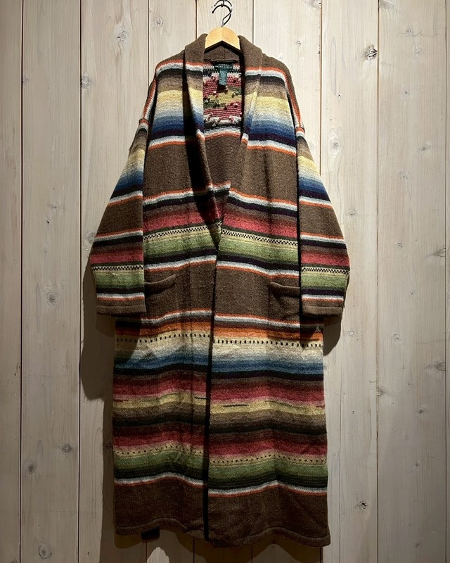 【a.k.a.C.a.k.a vintage】“LAUREN” Special Hand Knit Gown Coat