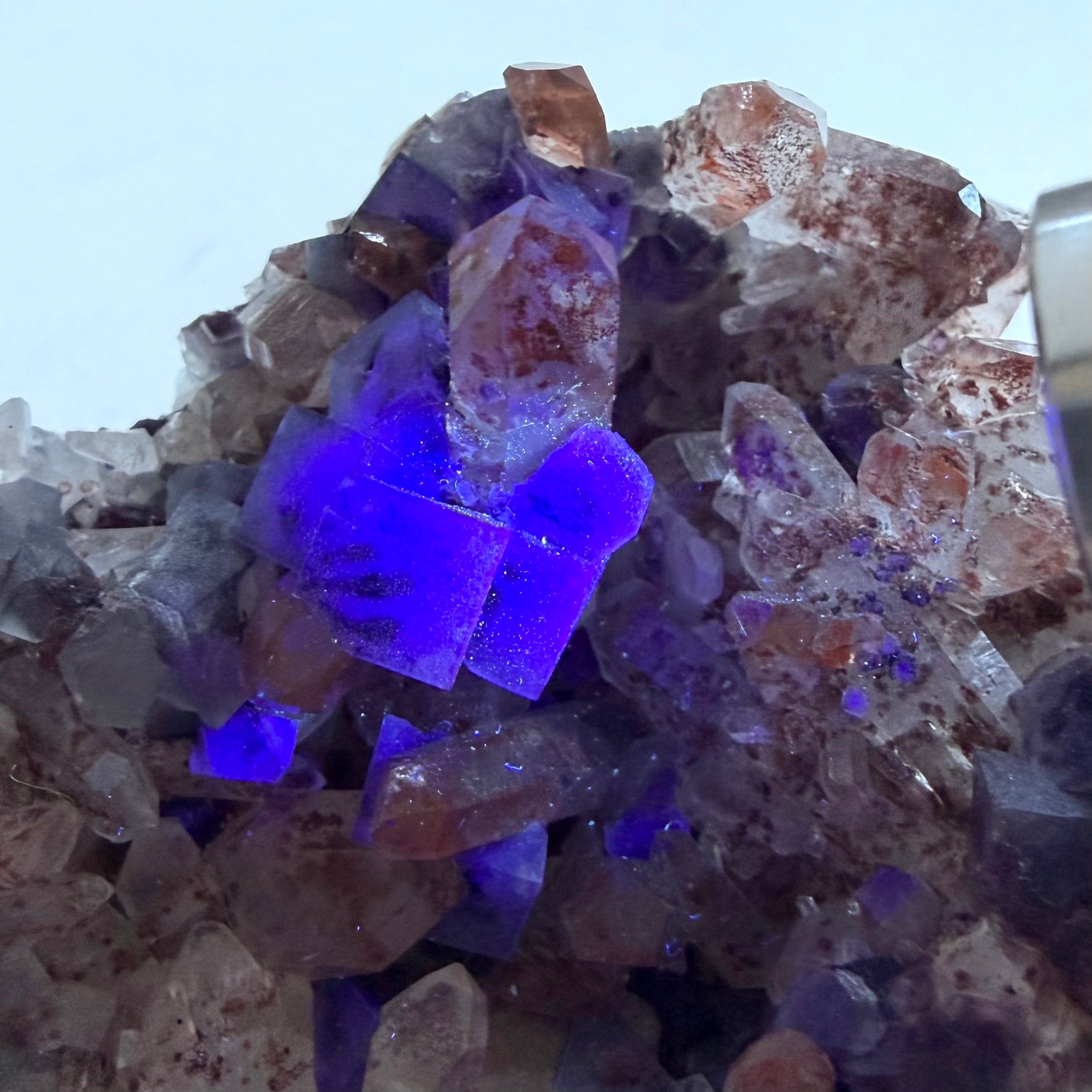 フローライト / クォーツ / ヘマタイト【Hematite in Quartz