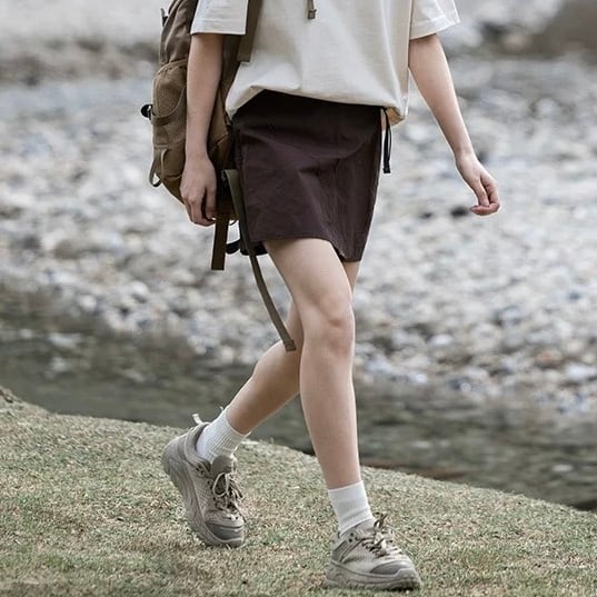 ショート丈ラップスカート J0144