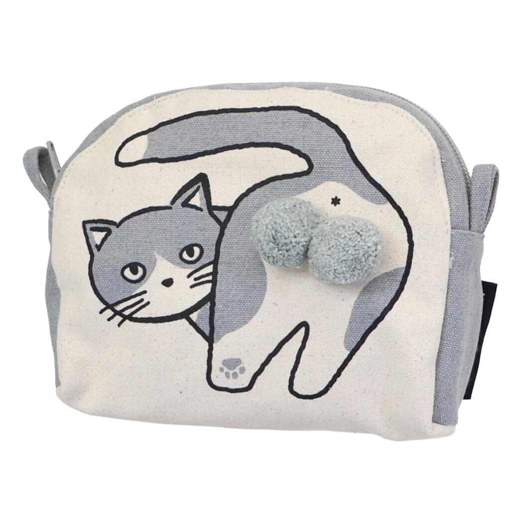 猫コスメポーチ(ニャンタマ)ハチワレ