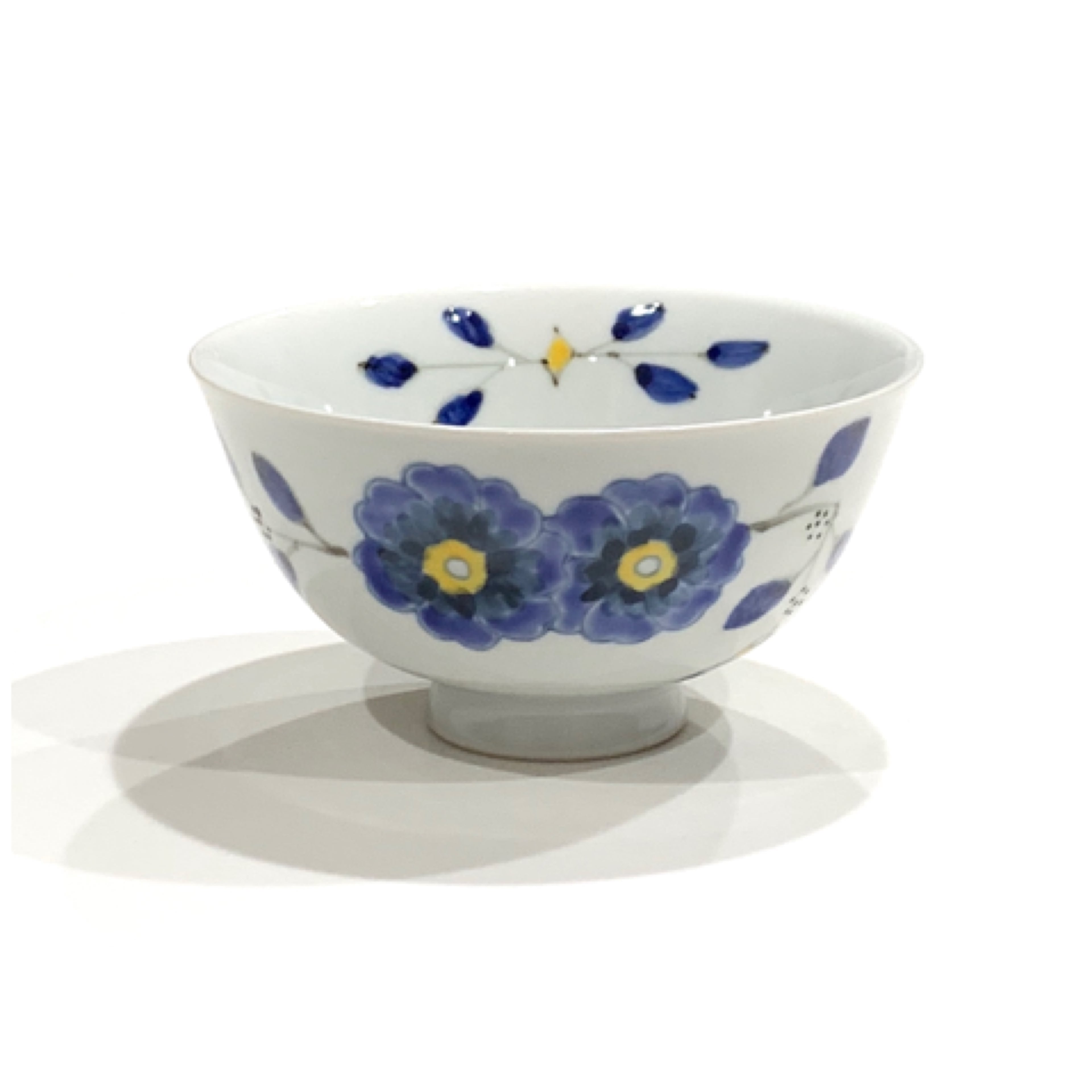 SALE】花枝紋 ご飯茶碗 青 (廃番) S33 | 24to3［西富陶磁器オンライン