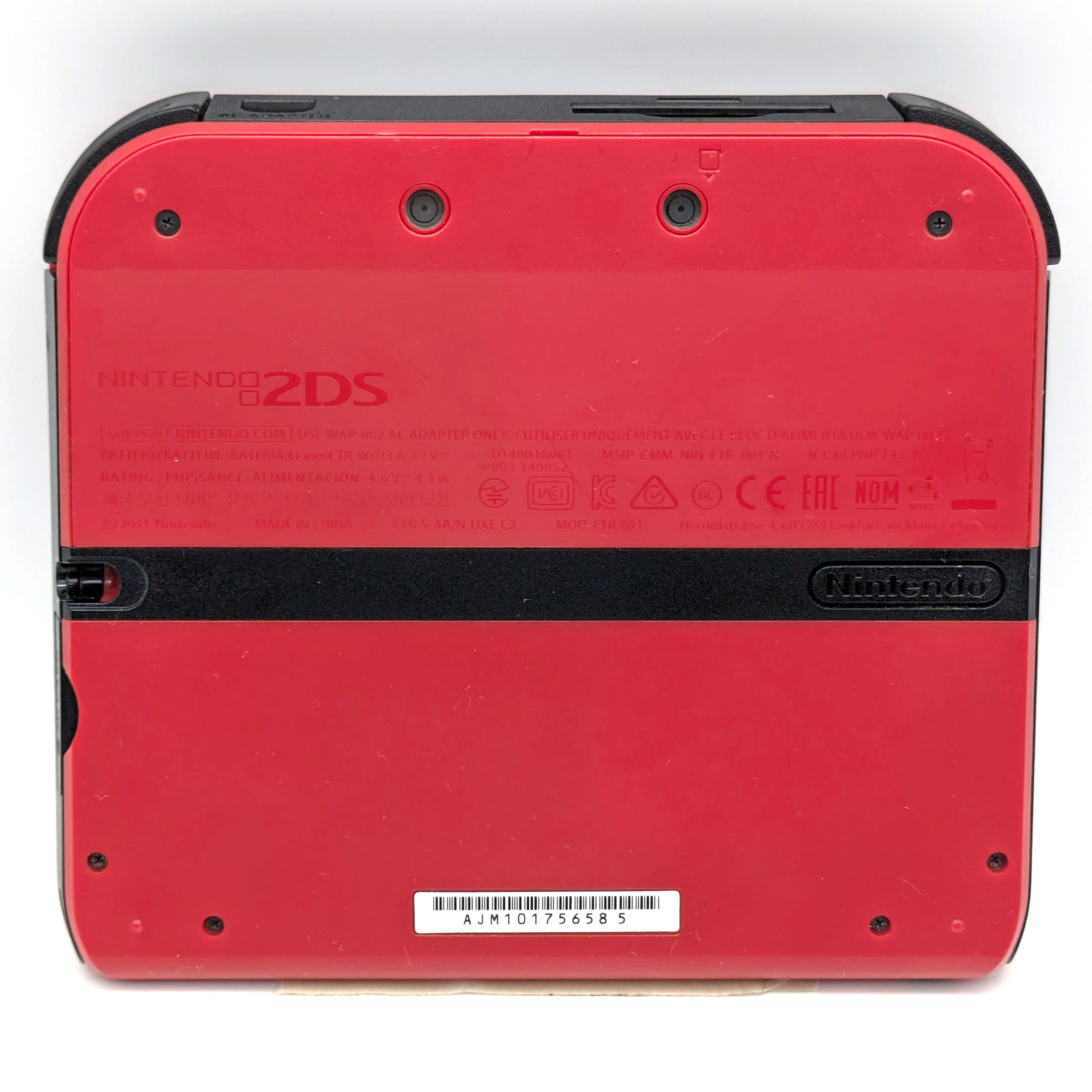 Nintendo・任天堂・2DS・レッド・おまけソフト付・FTR-001・No.241020