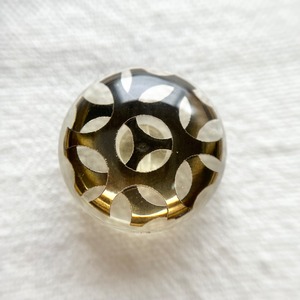 透かしフラワー×ゴールド 23㎜