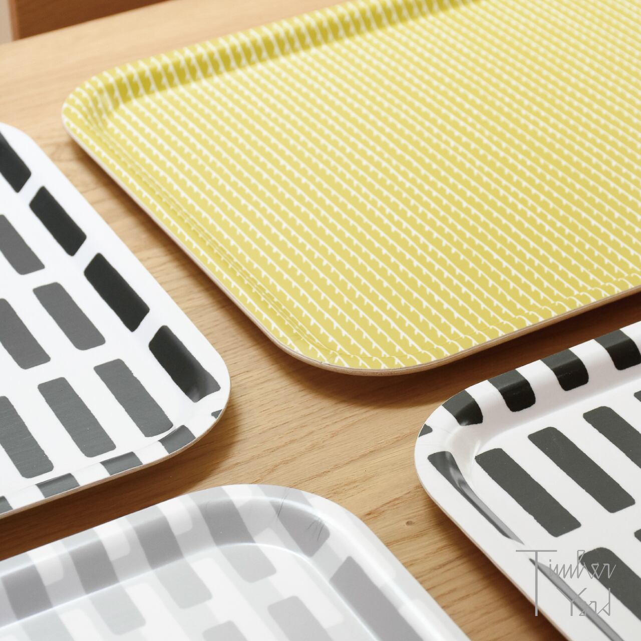 ONLINE限定】シエナ トレー / 43×33 cm / グレー / ライトグレー