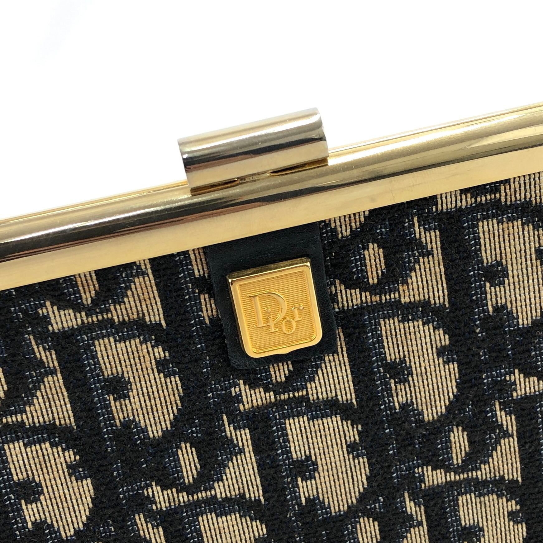 Christian Dior ディオール トロッター ジャガード がま口