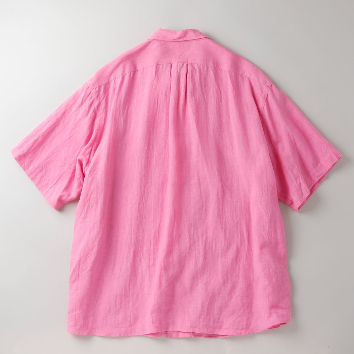 美品＊SUNSHINE+CLOUD リネン100% 半袖 BDシャツ サイズ1 新品】SUNSHINE＋CLOUD MINTENS限定品 special linen S/S shirts PINK