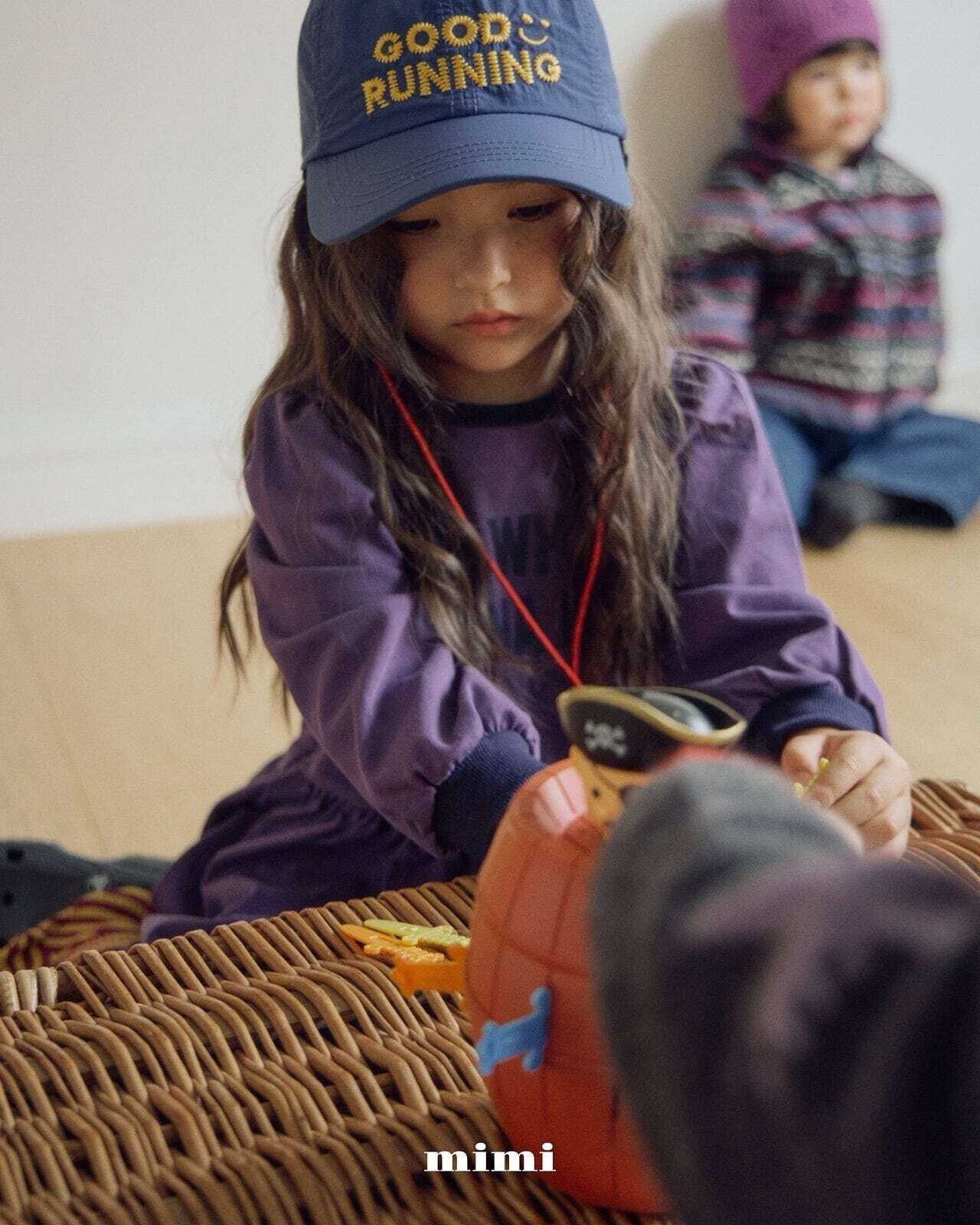 韓国子供服 / 26Autumn / 〖取寄〗By MiMi / ランニングキャップ / キッズ服 *FREE(3~9歳)*