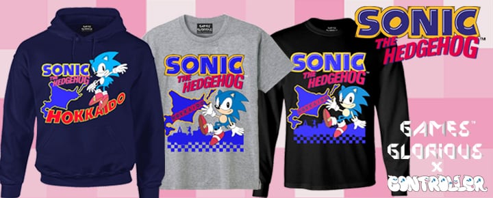 SONIC THE HEDGEHOG x HOKKAIDO Tシャツ / 全3色