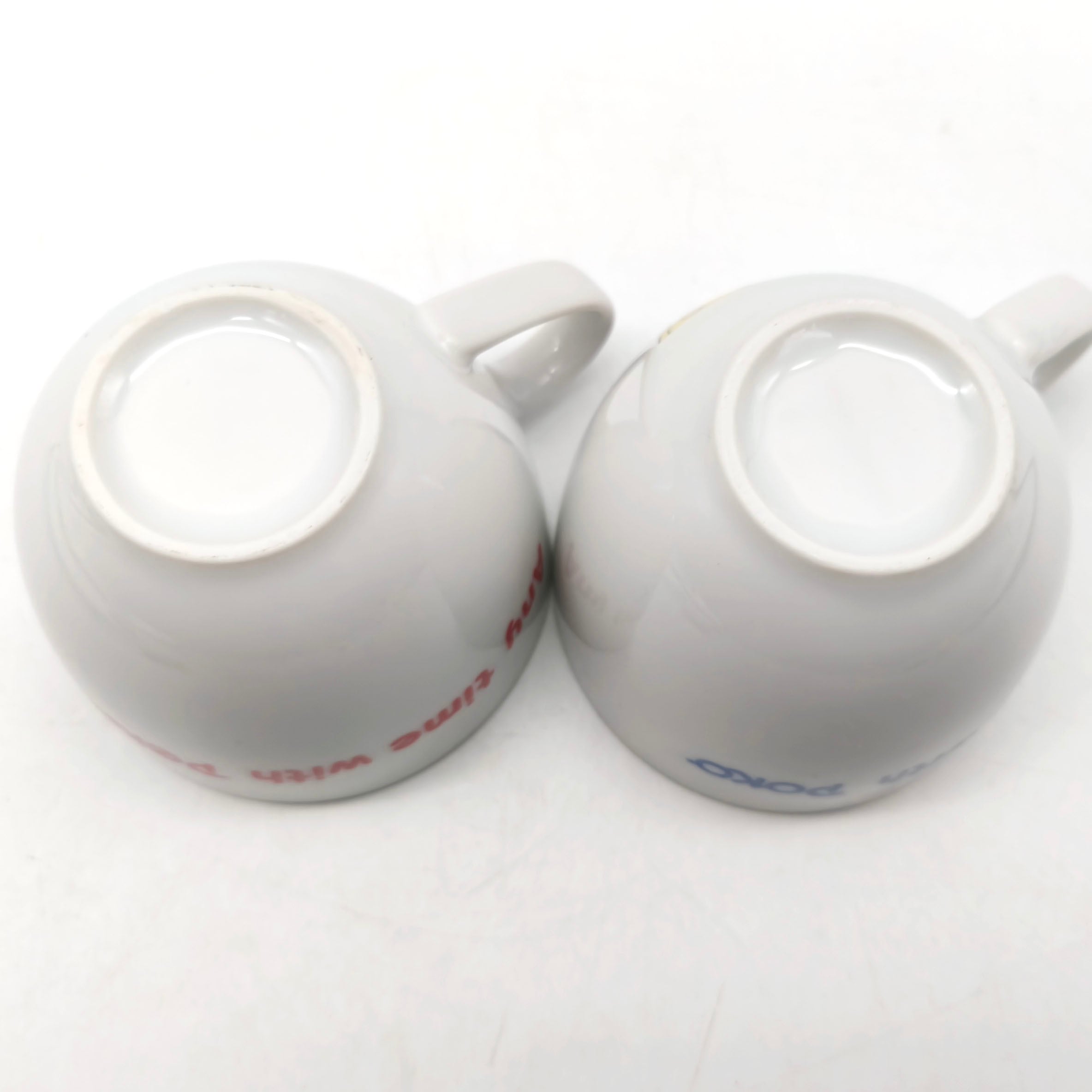 不二家・ペコちゃん・ポコちゃん・ペアカップ＆ソーサー・No.250329-20