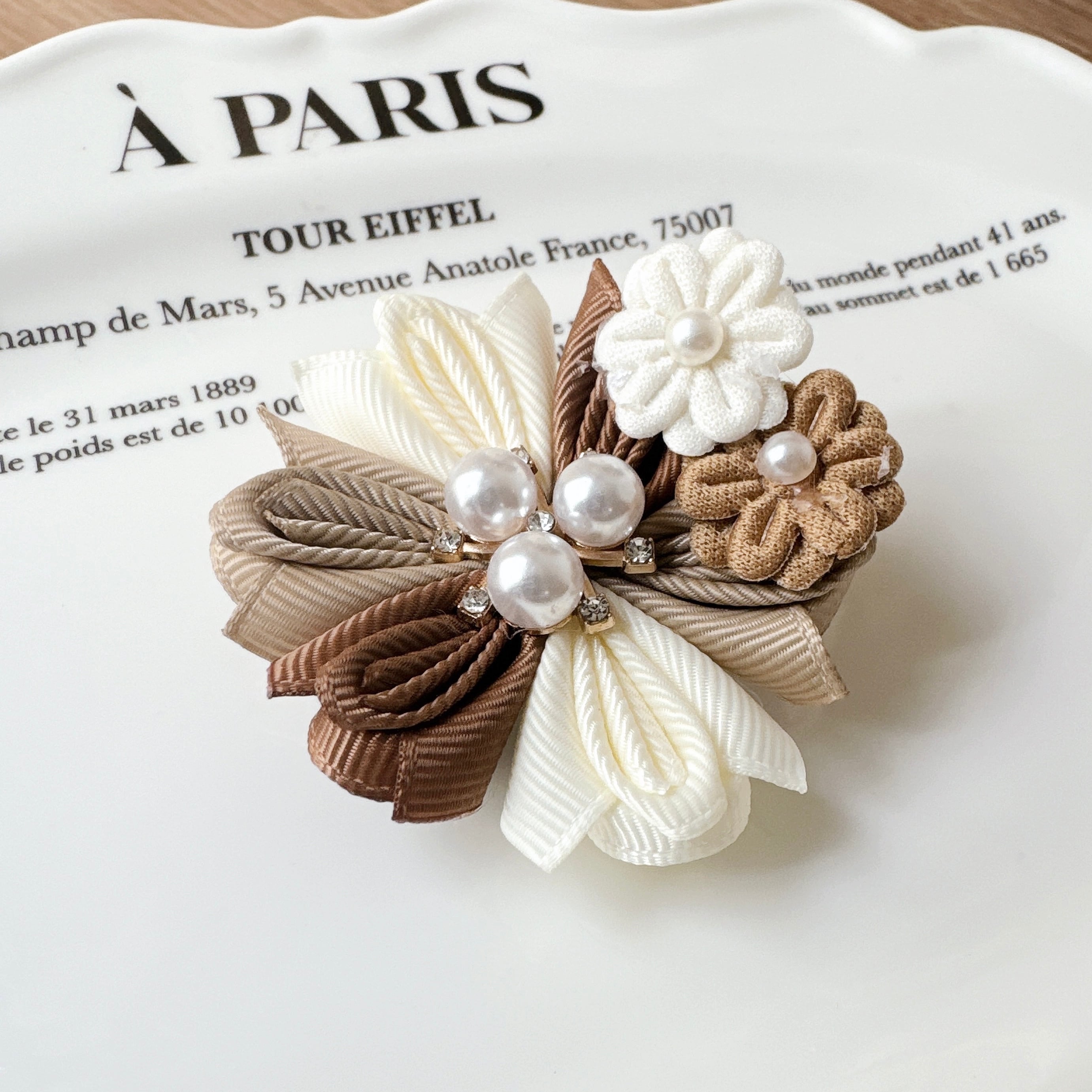 パールが可愛いお着物パッチン