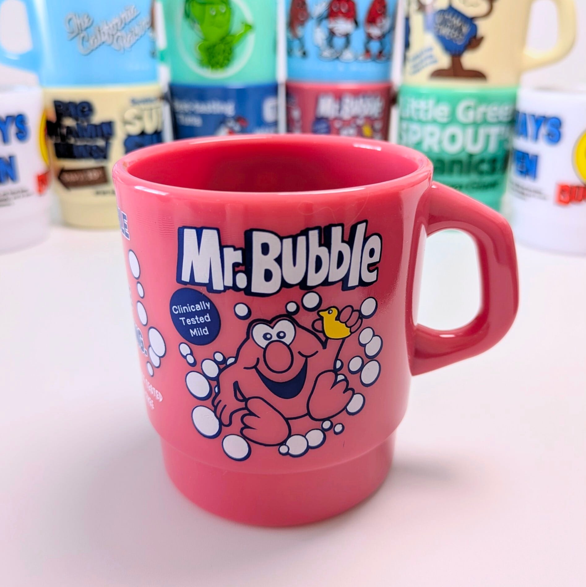 【 STACKING MUG ( スタッキングマグ ) 】 Mr.Bubble(ミスターバブル) / プラカップ / MUG / ミルキーマグ / 積み重ねられるマグ〚アメリカン雑貨 アメトイ〛