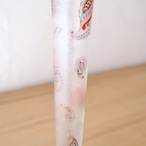 ペイズリーのすりガラス花瓶