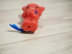 カラフルプラスチック ドイツの赤いベア 青紐 画像12
