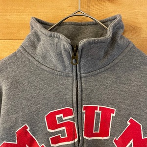 【JANSPORT】カレッジ ミネソタ大学 フットボール DRAGONS ハーフジップ スウェット US古着