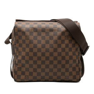 ルイ ヴィトン ダミエ ナヴィグリオ 斜め掛け ショルダーバッグ N45255 ブラウン PVC レディース LOUIS VUITTON 【中古】
