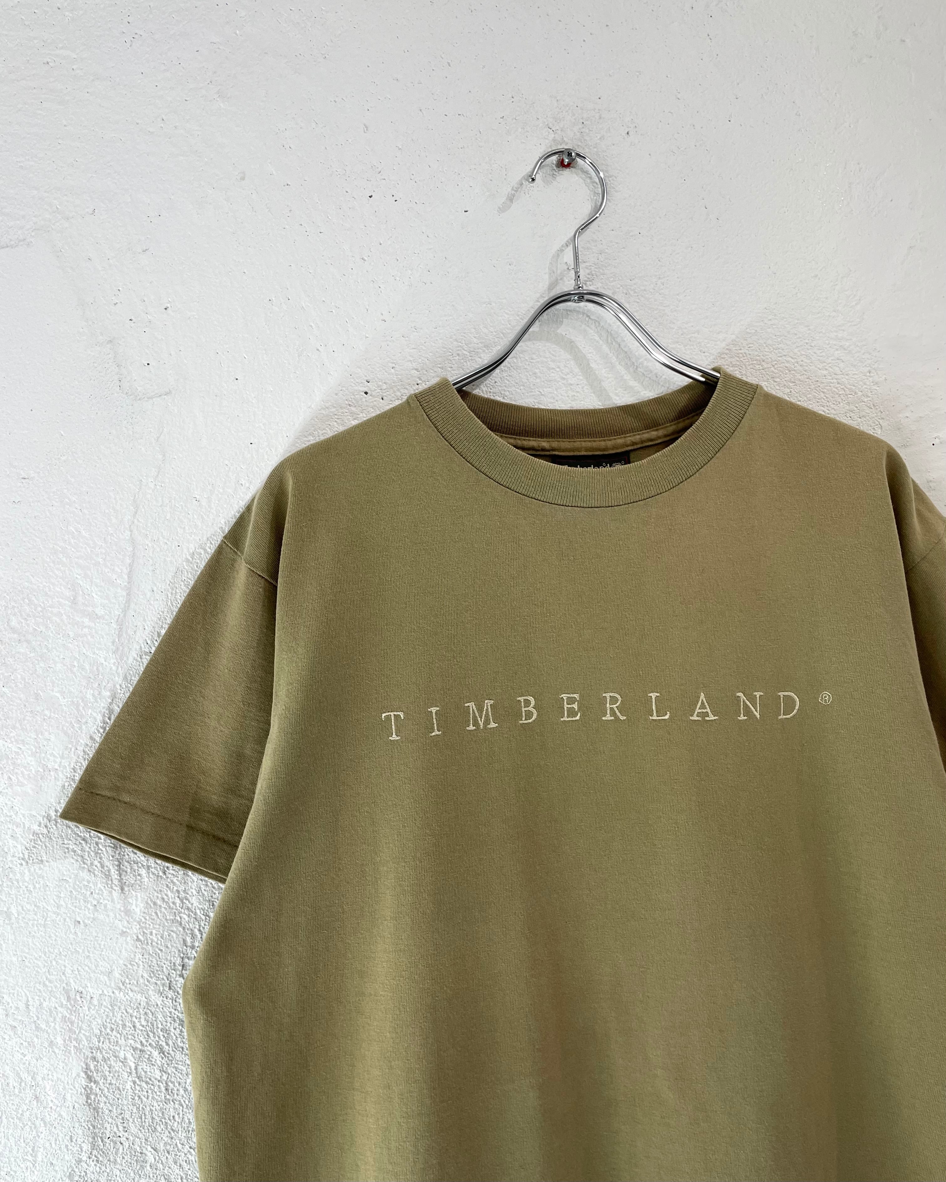 90s Timberland S/S Embroidery Logo Tee USA製