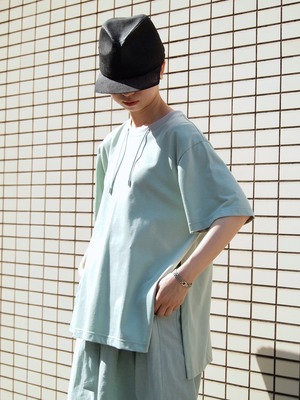 Quatorze　SIDE SLIT CUT & SEWN ／サイドスリットカットソー　Mintgreen【211C-02】