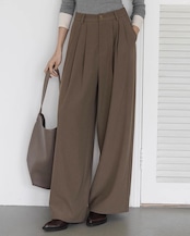 Tuck drape wide Slacks T20314