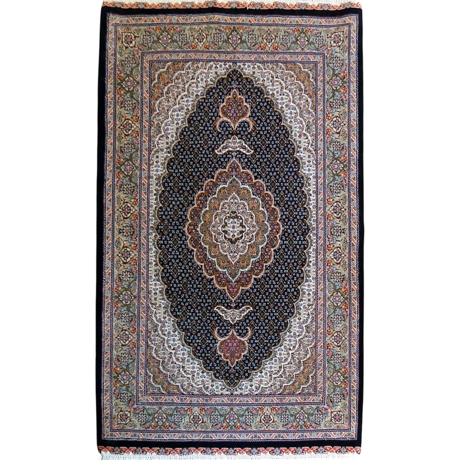 ペルシャ手織り絨毯 カシュクリギャッベ 188×118cm リズバフト