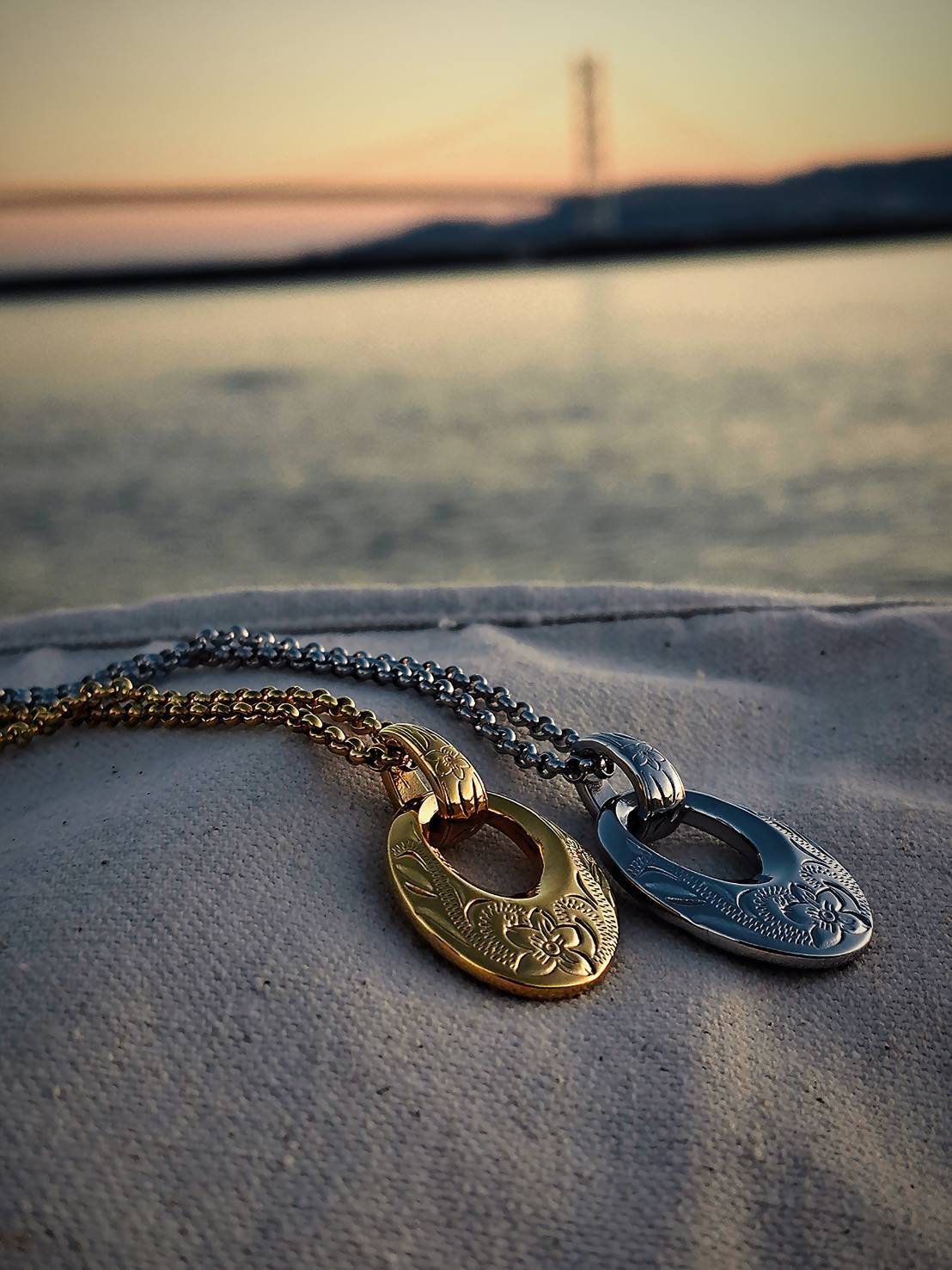 Lei Circle Necklace｜ハワイアンジュエリー リバーシブル サークル