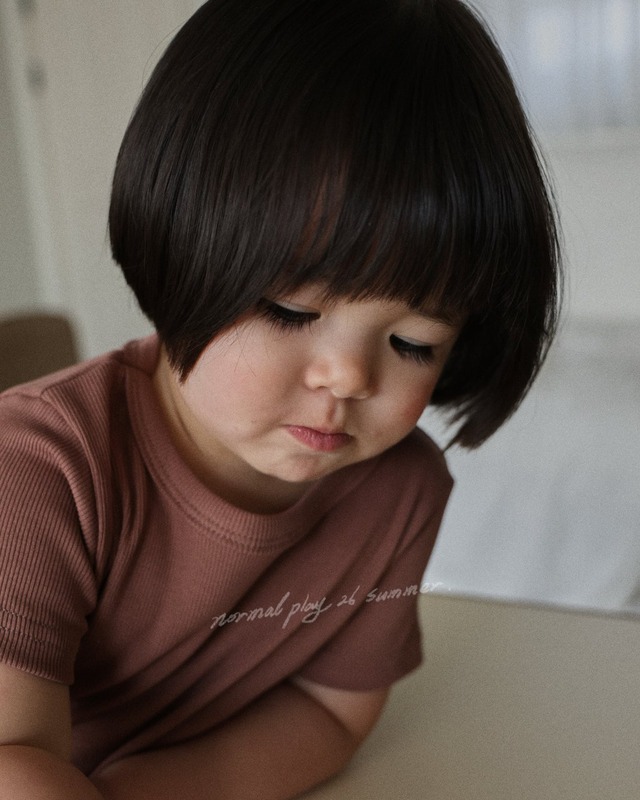 《予約》送料無料【normal play】Soft Rib Half Sleeve Tee