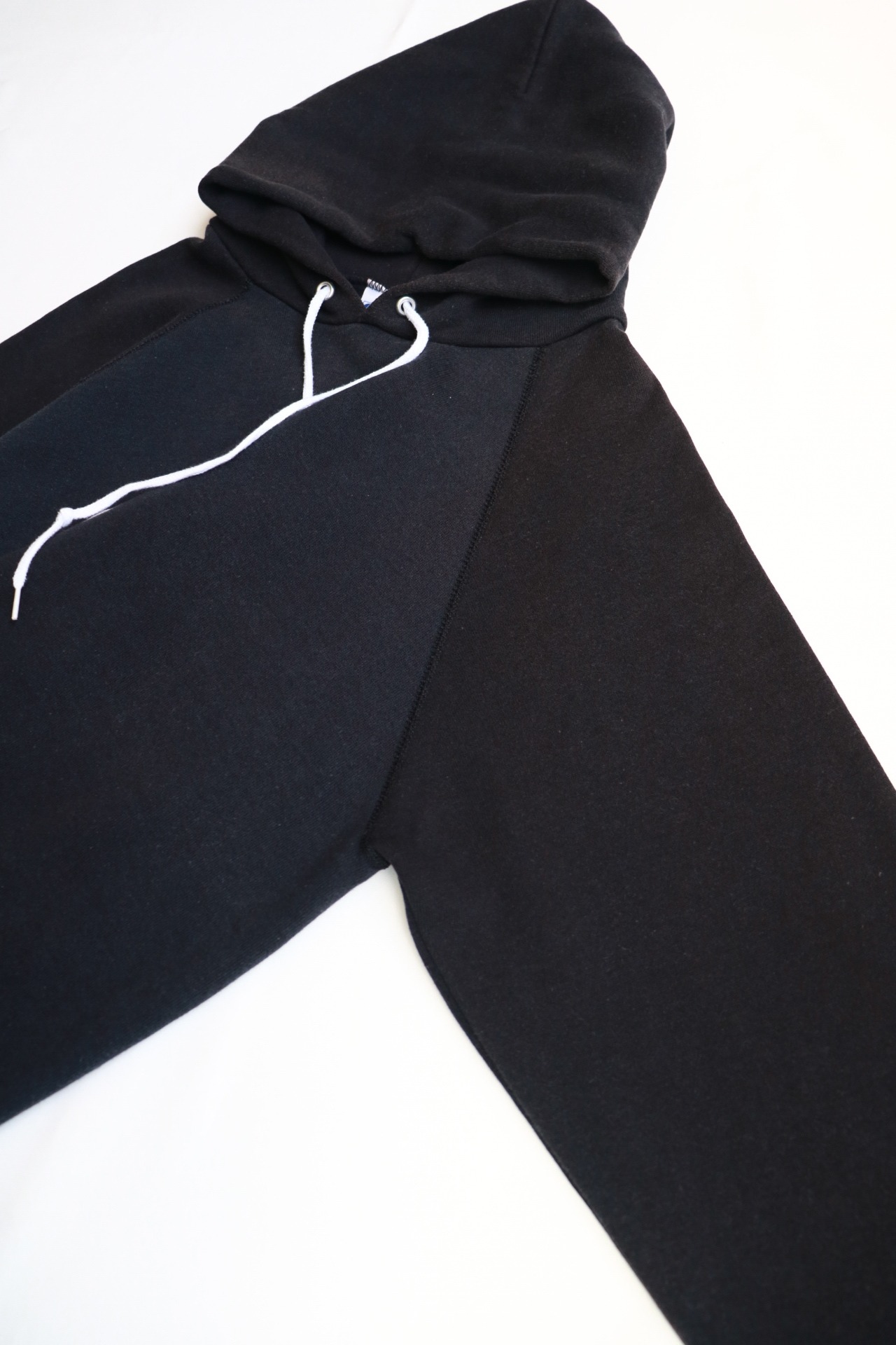 80s Hanes 2 tone black hoodie