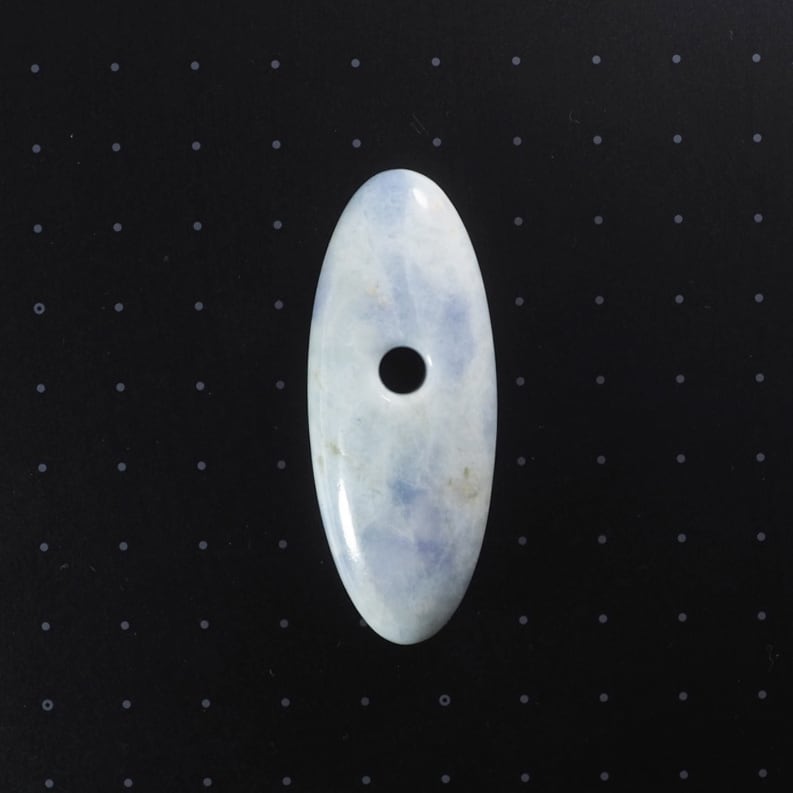 糸魚川　青海産ラベンダー翡翠⭐︎黎明 糸魚川翡翠 大珠 青海 ラベンダー 58mm Lavender jadeite Taishu