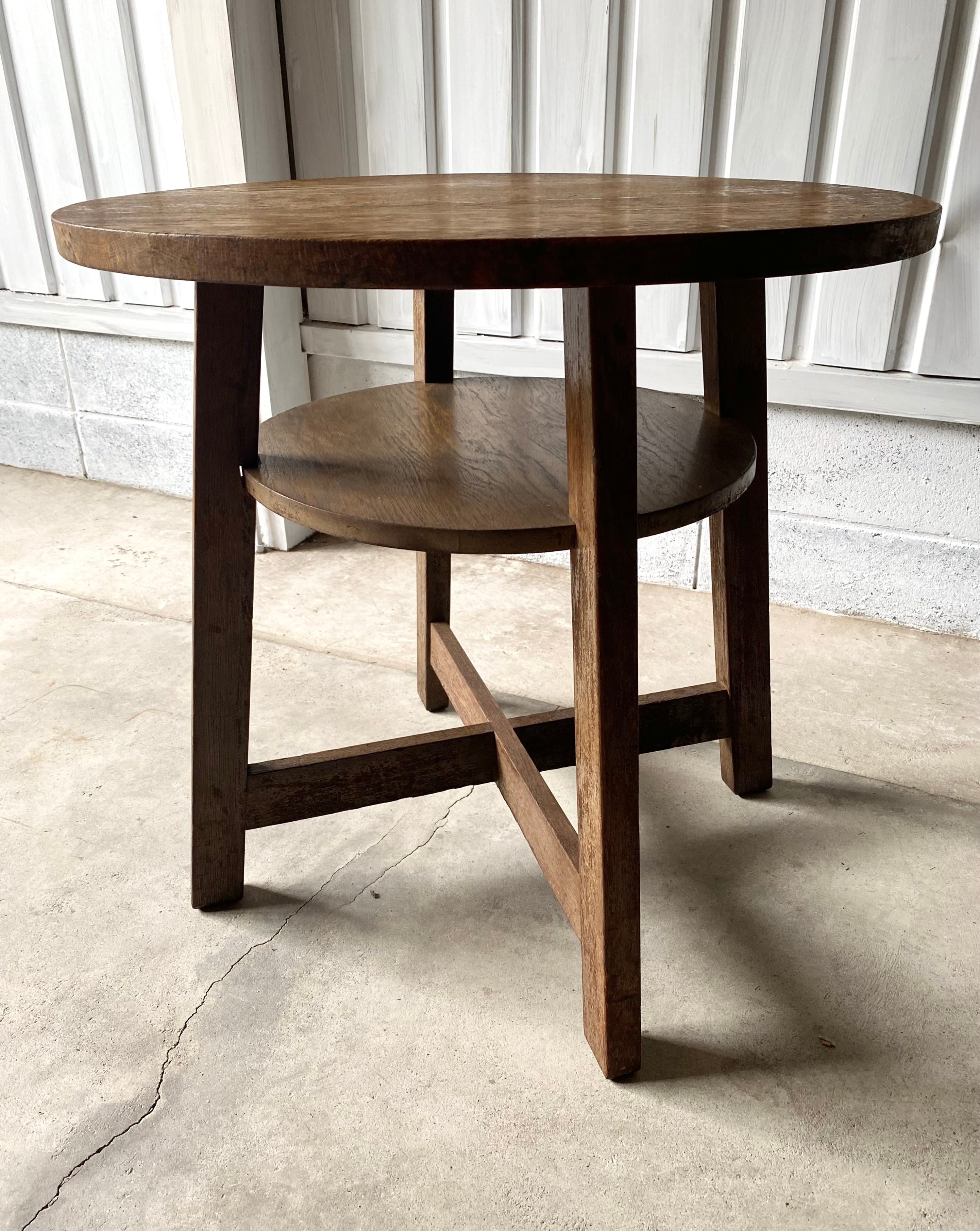 お値下げ！古家具　丸テーブル　コーヒーテーブル 味のあるラウンドテーブル[古家具] | giraffes craft