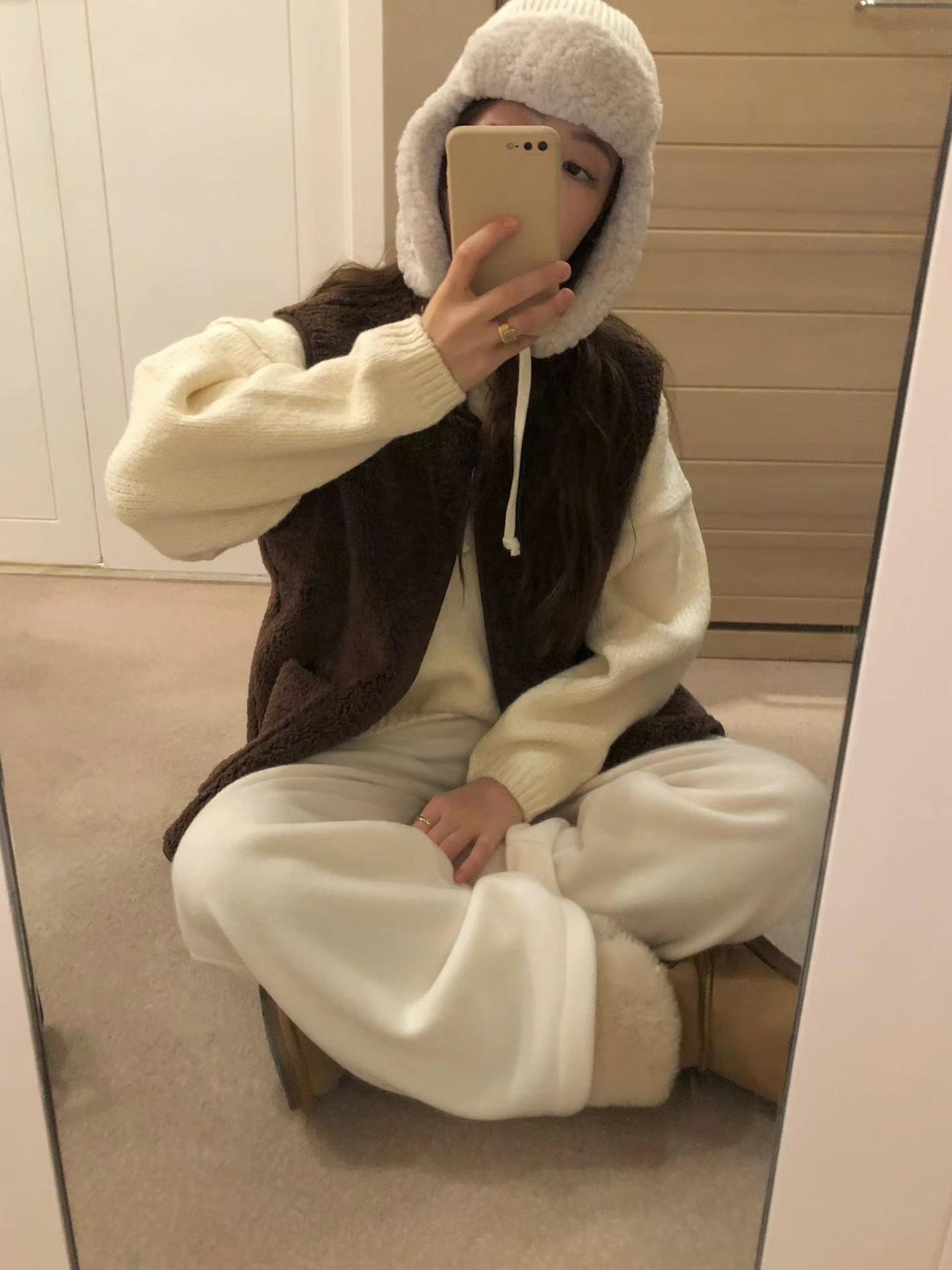 (予約) LIFFEY / Bear mustang vest 2color