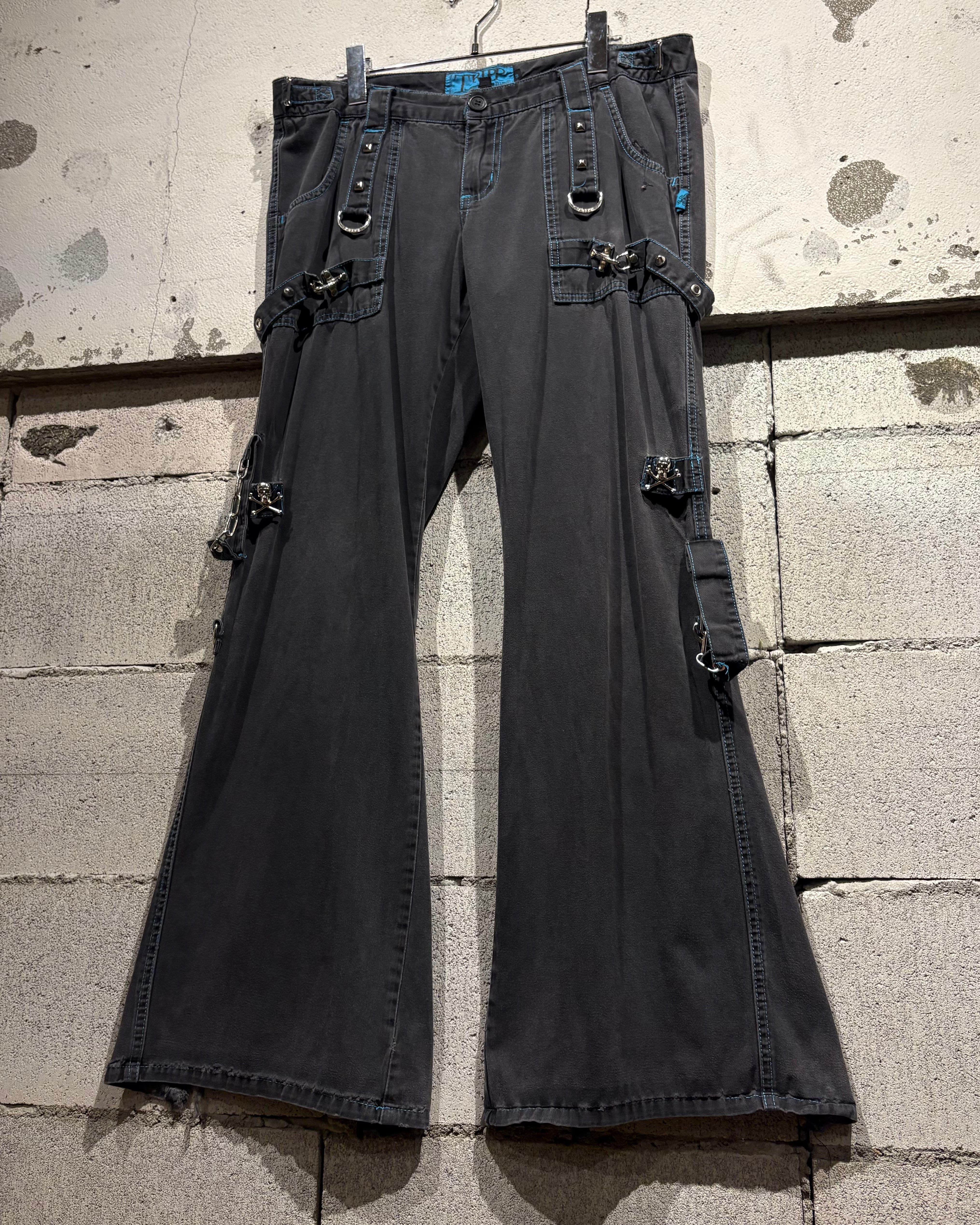 Caka otto】“TRIPP NYC” Zip Gimmick Vintage Flared Pants | Caka